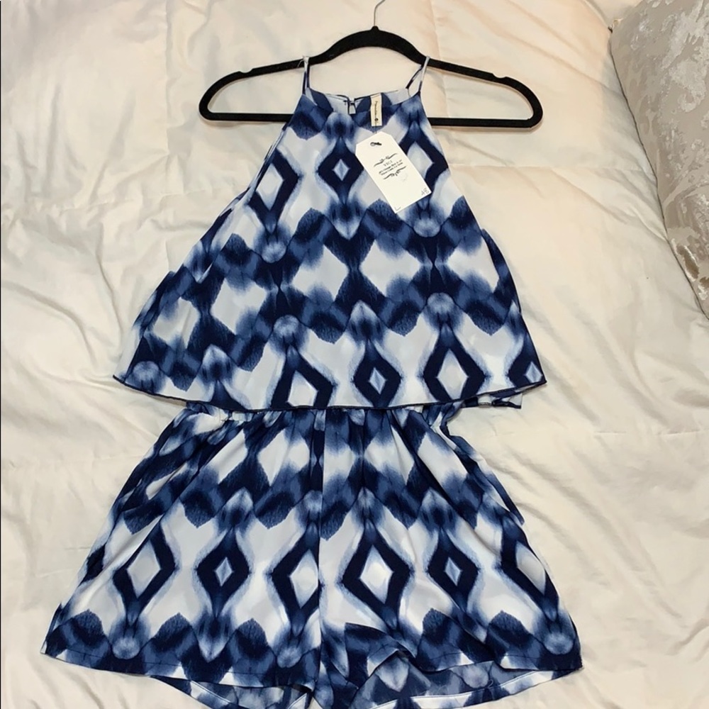 NWT Vici Collection Printed Romper Size L